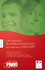 Contrats de professionnalisation signés en Rhône-Alpes de 2005 à 2009