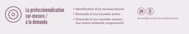 La professionnalisation sur mesure-à la demande